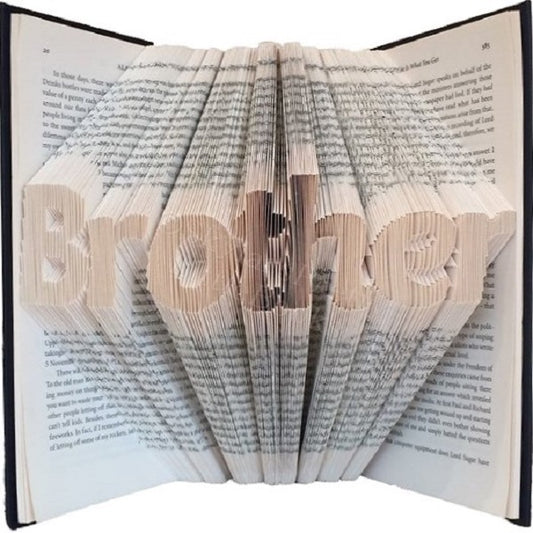 Family Folded Book Art - Brother