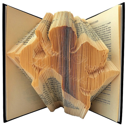 Cherub Angel Folded Book Art