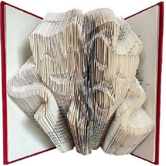 Comedy & Tragedy Masks Theatre Folded Book Art