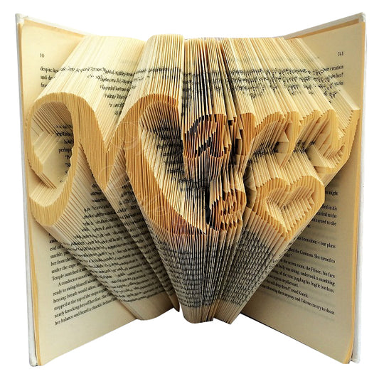 Marry Me Proposal Folded Book Art