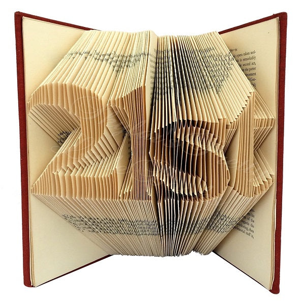 Personalised Age Celebration Folded Book Art