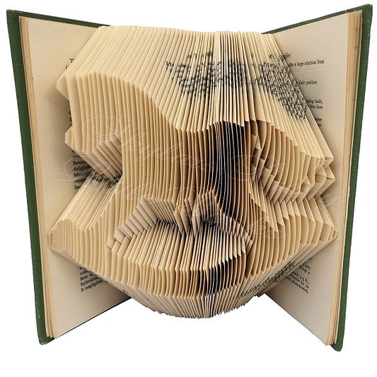 Rocking Horse Folded Book Art