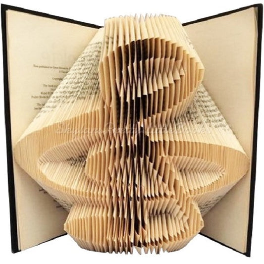 Treble Clef & Music Notes Folded Book Art